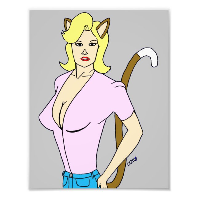 catgirl fototryck (Framsidan)