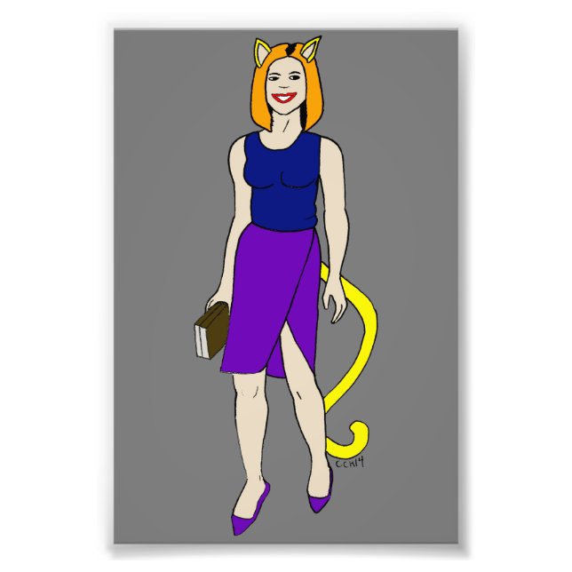 catgirl fototryck (Framsidan)