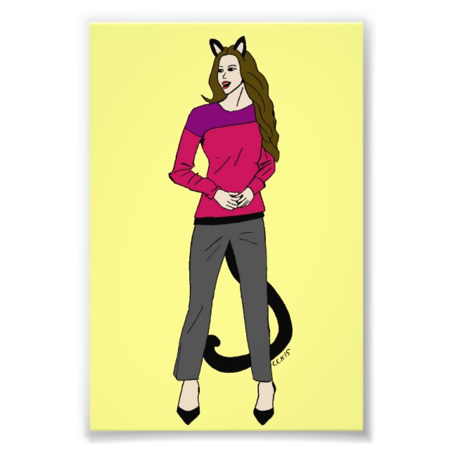 catgirl fototryck (Framsidan)