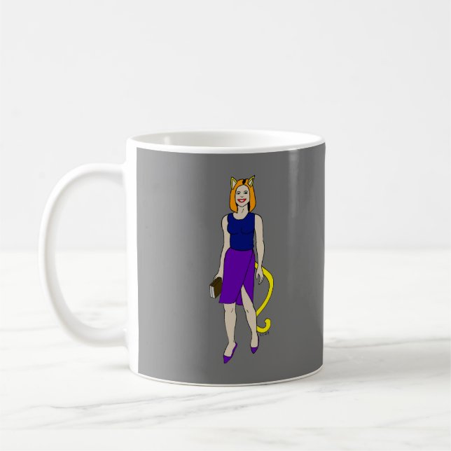 catgirl kaffemugg (Vänster)