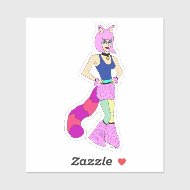 catgirl klistermärken (Ark)