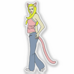 catgirl klistermärken