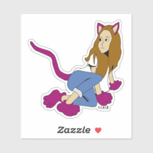 catgirl klistermärken