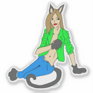 catgirl klistermärken