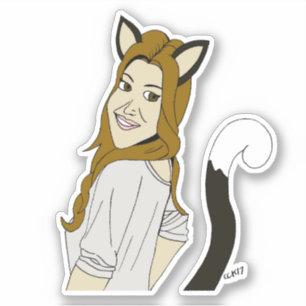 catgirl klistermärken
