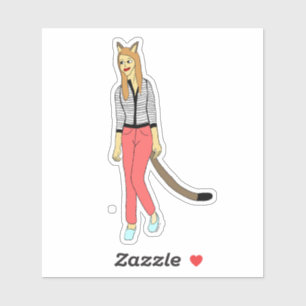 catgirl klistermärken