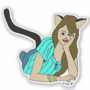 catgirl klistermärken