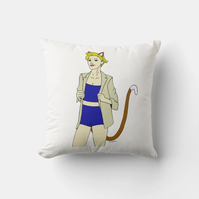 catgirl kudde (Framsida)