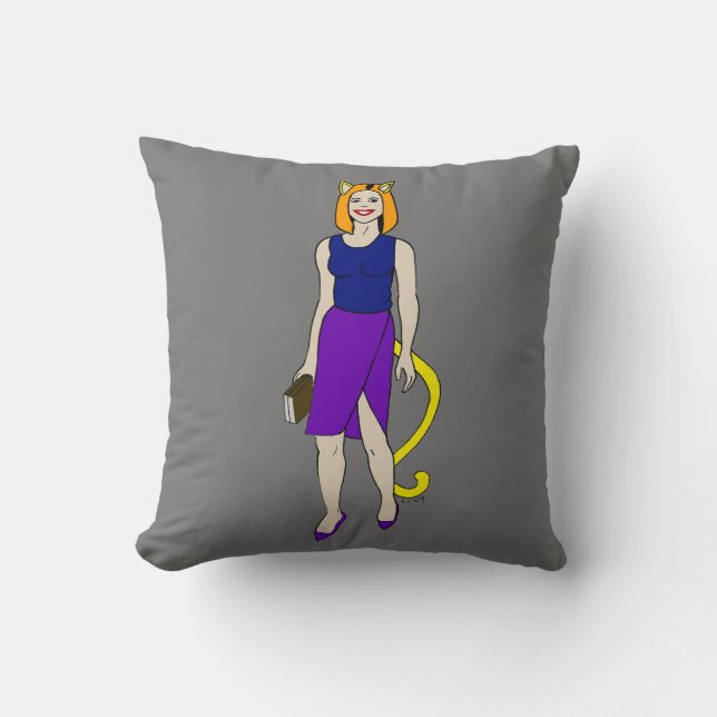 catgirl kudde (Framsida)