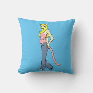 catgirl kudde
