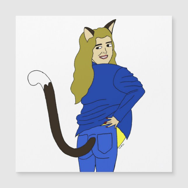 catgirl magnet (Framsida)