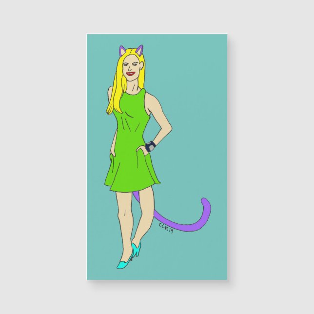 catgirl magnet (Framsida)