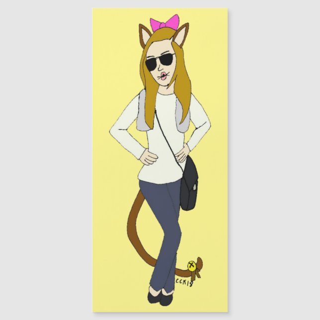 catgirl magnet (Framsida)