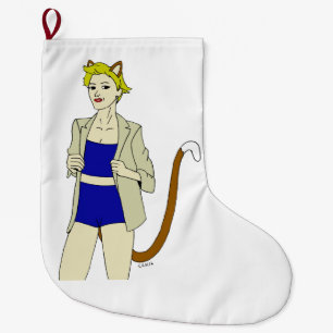 catgirl stor julstrumpa