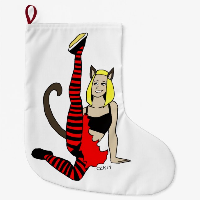 catgirl stor julstrumpa (Framsidan)