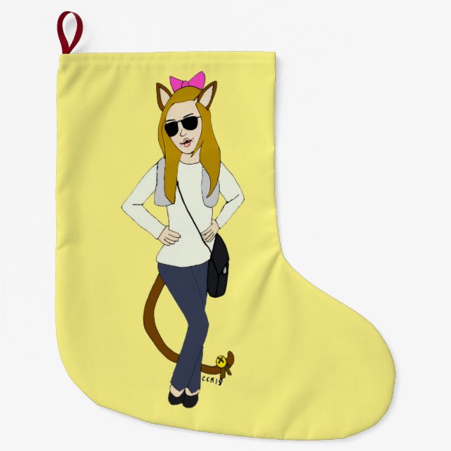 catgirl stor julstrumpa (Framsidan)