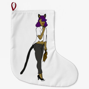catgirl stor julstrumpa