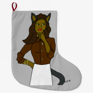 catgirl stor julstrumpa