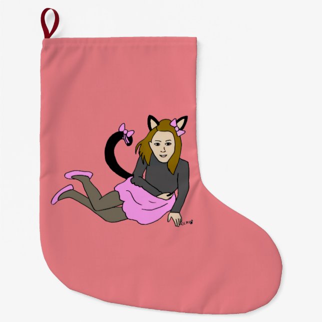 catgirl stor julstrumpa (Framsidan)