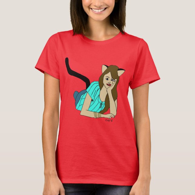 catgirl T-Shirt (Framsida)