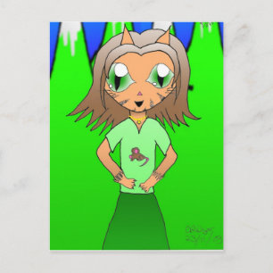 CatGirl Vykort