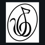 Catgut Strings Art Deco Treble Logotyp Wall Art Poster<br><div class="desc">Catgut Strings Art Deco Treble Clef Logotyp Wall Art gör ett underbart samtal i biet och kommer säkert att uppmärksamma alla som ser det. Håll den i perfekten ställe i hemmet eller på kontoret och titta på när din nya konst fångar varje gång öga.</div>