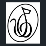 Catgut Strings Art Deco Treble Logotyp Wall Art Poster<br><div class="desc">Catgut Strings Art Deco Treble Clef Logotyp Wall Art gör ett underbart samtal i biet och kommer säkert att uppmärksamma alla som ser det. Håll den i perfekten ställe i hemmet eller på kontoret och titta på när din nya konst fångar varje gång öga.</div>