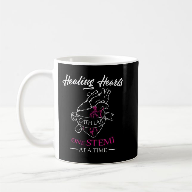 Cath Lab Nurse Gift, Nurse Stemi Cardiac Care Heal Kaffemugg (Vänster)