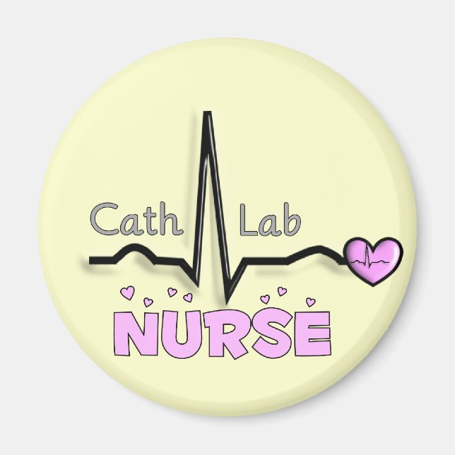 Cath Lab Nurse Gifts Magnet (Framsidan)