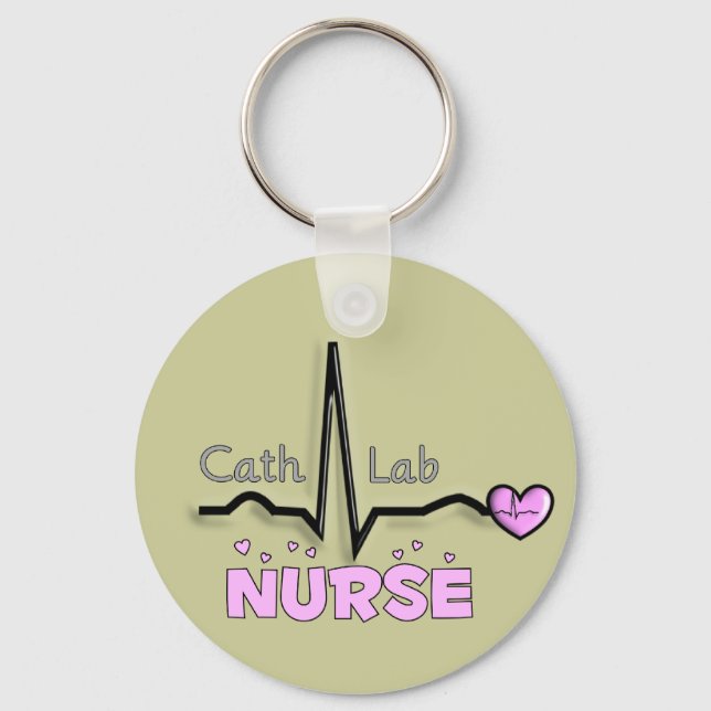Cath Lab Nurse Gifts Nyckelring (Framsida)