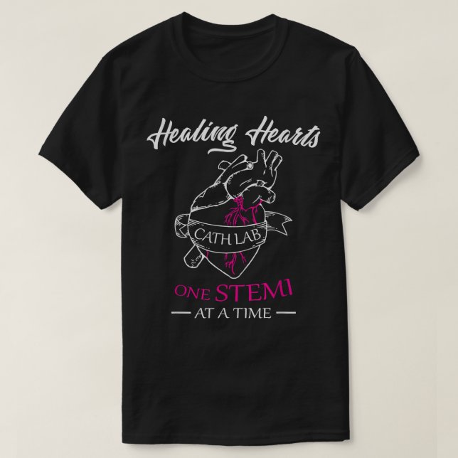 Cath Lab Nurse, Nurse Stemi Cardiac Care Healing T Shirt (Design framsida)