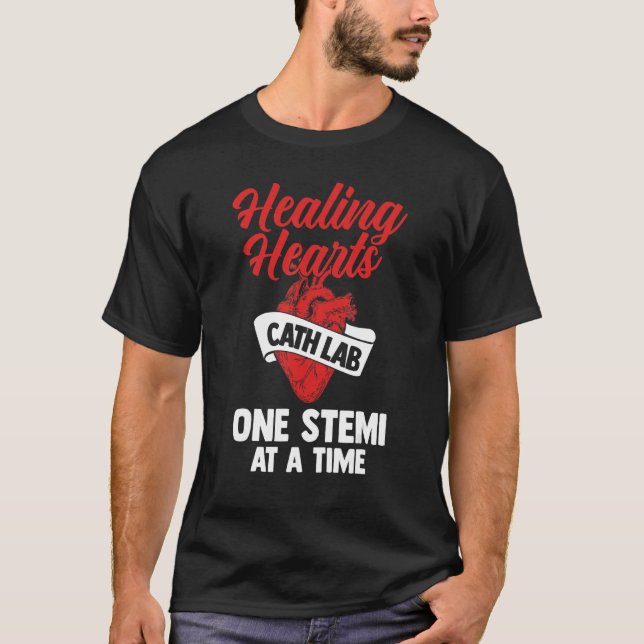 Cath Lab Nursing Catheter Laboratory Nurse T Shirt (Framsida)