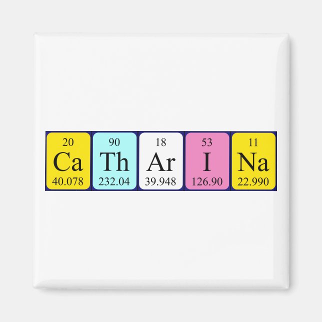 Catharina periodisk bord namn magnet (Framsidan)