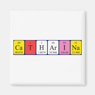Catharina periodisk bord namn magnet