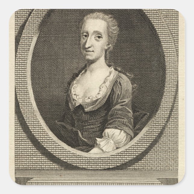 Catharine Cockburn Fyrkantigt Klistermärke (Framsida)