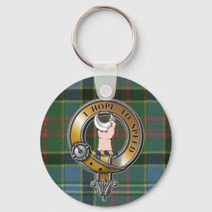 Cathcart Tartan & Badge Nyckelring