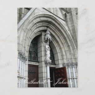 Cathedral Church Jakarta Indonesia Vykort