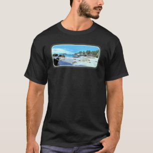 Cathedral Cove Coromandel Nya Zeeland Kiwi Strand T Shirt