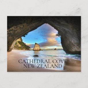 "Cathedral Cove, Nya Zeeland" Reseminnelsekort Vykort