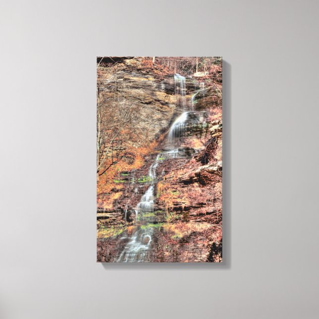 Cathedral Falls, Väster Virginia Canvastryck (Framsida)