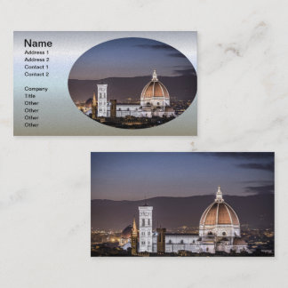 Cathedral - Florance Italien Visitkort