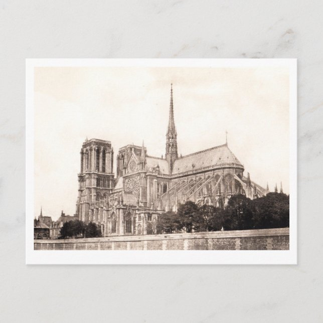 Cathedral Notre Dame Postcard Vykort (Framsida)