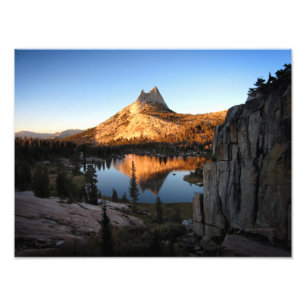 Cathedral Peak Sunset - John Muir Trail - Yosemite Fototryck