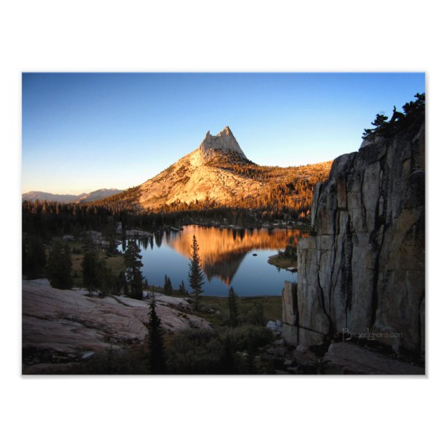Cathedral Peak Sunset - John Muir Trail - Yosemite Fototryck (Framsidan)