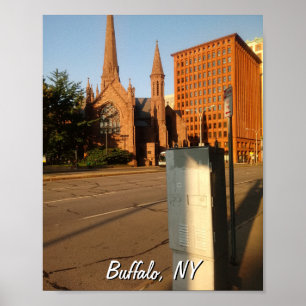 Cathedral Place och Guaranty Building Poster