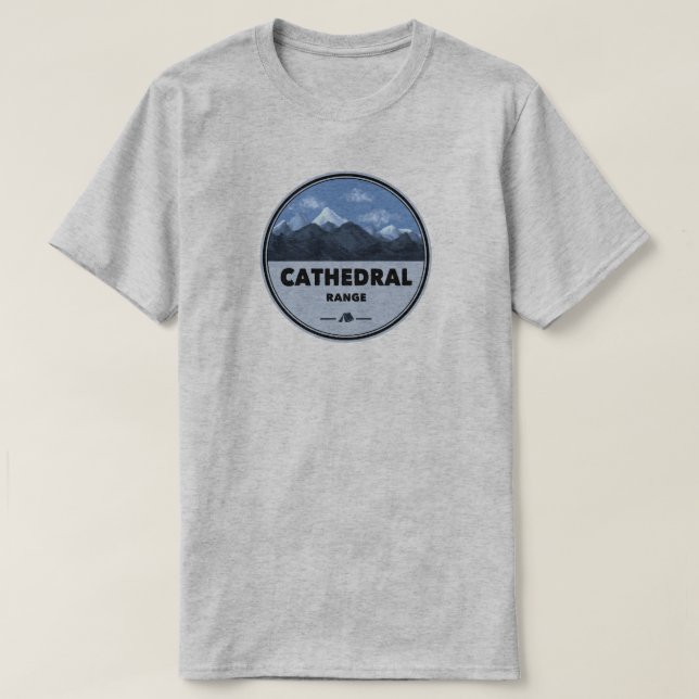 Cathedral Range California Camping T Shirt (Design framsida)