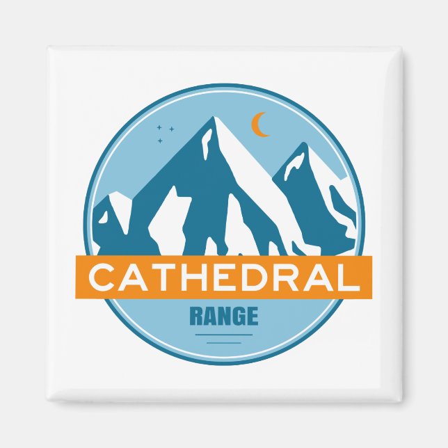 Cathedral Range California Magnet (Framsidan)