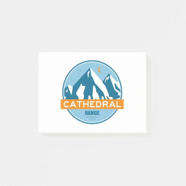 Cathedral Range California Post-it Block (Framsida)