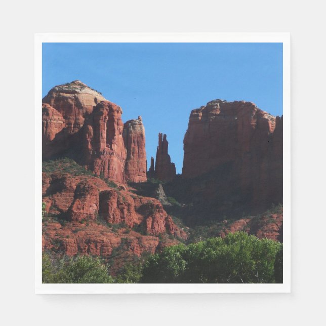 Cathedral Rock i Sedona Arizona Monument Pappersservett (Framsidan)