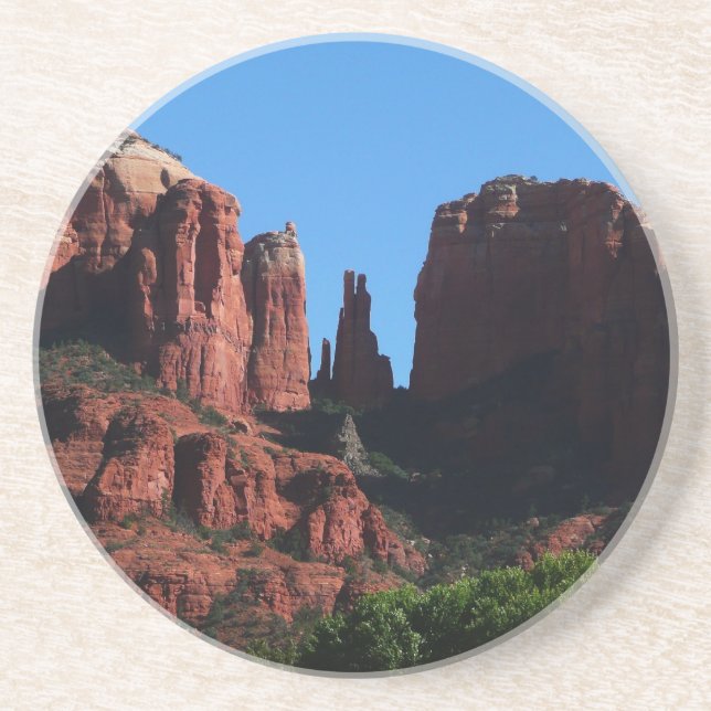 Cathedral Rock i Sedona Arizona Monument Underlägg Sandsten (Framsidan)